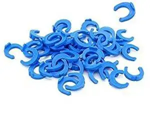 Vstec 50 Pcs Of Blue Lock Clips For Ro Push Fit Type Connectors-3/8 Inch 1 Blue Lock Clips For Ro