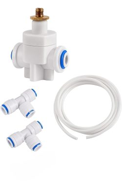 Vstec for RO UV Water Purifier TDS Controller Kit Switch Valve with 2 Pcs T Connectors and 2 Mtrs 1/4 Inch Pipe