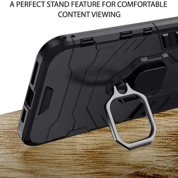 OO LALA JI-D5 Stand Poly Carbonate | Black Back Cover For REALME 6 - Image 5