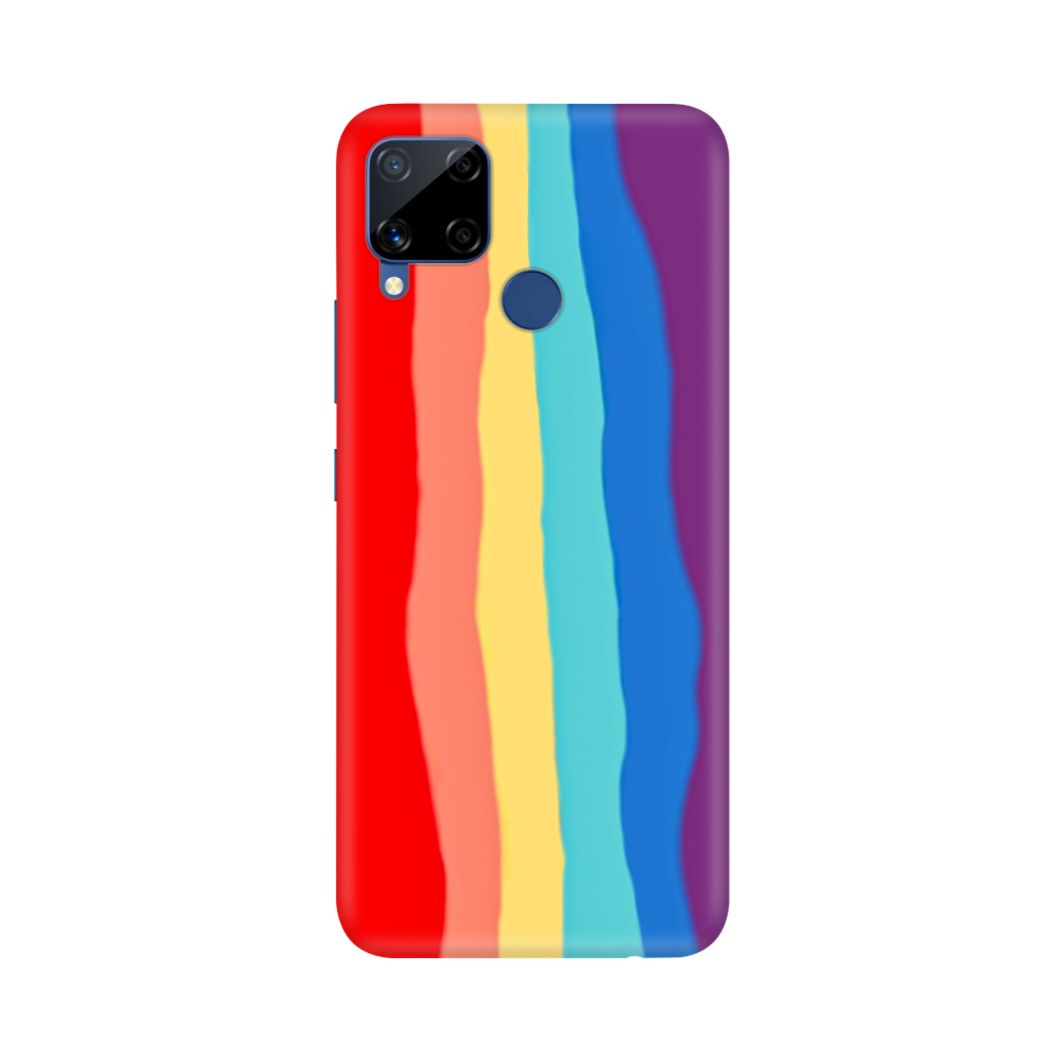 For Realme C17 Hard Back Cover Rainbow New