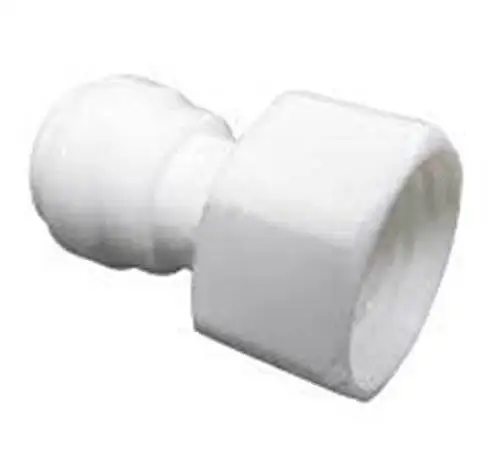 1 Pcs RO Female Direct Valve Straight Connector – 1/2″ Female Thread X 1/4 Inch RO Tube + Teflon Tape. - Image 2