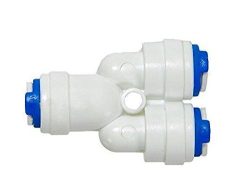 4 Pcs RO Three Way Y- Union Connector Suited for All Type of RO Models-1/4(4 Pcs Y)