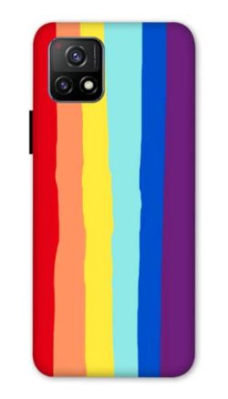 for VIVO Y72 4G Rainbow Hard Silicone Case Cover new