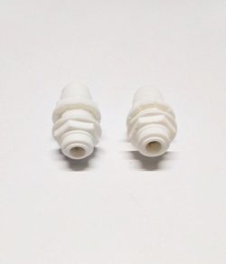 Vstec Plastic 2 Nos Quick Fit Bulk Head Connectors 1/4-inch for RO and Water Purifiers (White, 0.5 Quart)
