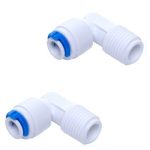 3 Pcs RO Membrane Housing Elbow Connector Suited for All RO Models-3/8 x 1/8" - Image 2