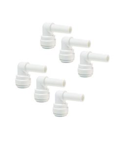 6 Pieces RO Steam Elbow Connector Suited for All Type of RO Models-1/4" x 1/4"
