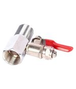 Vstec OO LALA JI for Kent RO Pipe Inlet Valve and SS Coupling RO Main LINE Input Steel Inlet Valve Connector RO Water Filter Purifier 3/8 Size (DVSet) - 1 Pcs