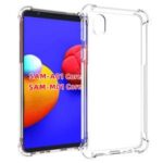 Vstec OO LALA JI Drop Tested Shock Proof Slim Mobile Cover (Soft & Flexible Shockproof Back Case with Cushioned Edges) for Samsung Galaxy M01 Core/Samsung Galaxy A01 Core (Transparent)