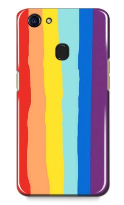 for OPPO F7 Cover Rainbow Hard Silicone Case new