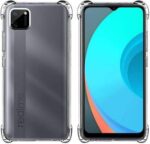 Vstec OO LALA JI Drop Tested Shock Proof Slim Mobile Cover (Soft & Flexible Shockproof Back Case with Cushioned Edges) for Realme C11 (Transparent)
