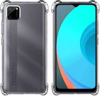 Vstec OO LALA JI Drop Tested Shock Proof Slim Mobile Cover (Soft & Flexible Shockproof Back Case with Cushioned Edges) for Realme C11 (Transparent)