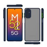 For Samsung M52 5G Back Cover Smoke Case | Camera Bump Protection Frosted Matte | 360 Degree Shockproof Anti-Drop - Image 3