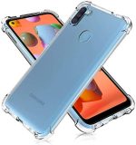 Samsung Galaxy M10 Ultra Slim Soft Clear Finish Liquid Gel Silicon Case - Transparent - Image 3