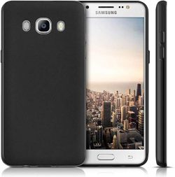 OO LALA JI Black Soft Silicone Case For Samsung Galaxy J7 2016