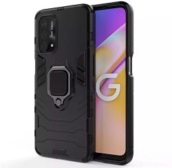 OO LALA JI-D5 Stand Poly Carbonate | Black Back Cover For IQOO Z3