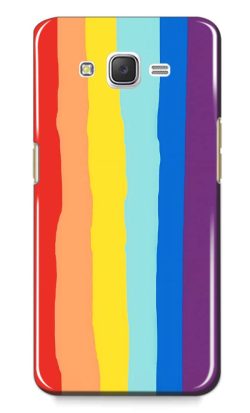 for Samsung Galaxy J2 Pro Rainbow Hard Silicone Case Cover