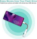OO LALA JI - USB 3.0 to Type-C OTG Cable Male-Female Adapter Compatible with All C Type Supported Mobile Smartphone and Other Devices (White & Red) - Image 7