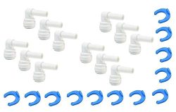 12 Pieces RO Steam Elbow Connector Suited for All Type of RO Models-1/4" x 1/4"