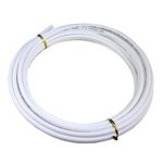 Vstec 3/8" Inch Big Diameter Size RO Wire Pipe 10 m Length Hose Pipe/White Tube for High Water Flow Rate - 10M