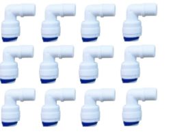 12 Pieces RO Membrane Housing Elbow Connector Suited for All RO Models-1/4" x 1/8"