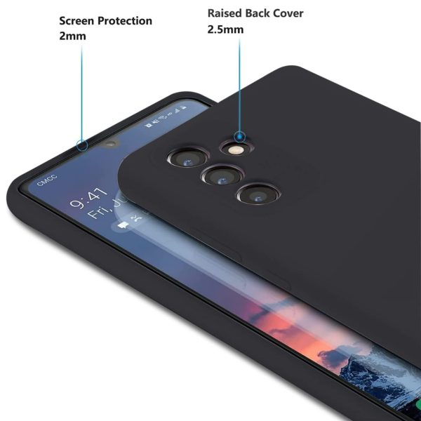 Black Soft Silicone Case For Samsung Galaxy M52 5G - Image 3
