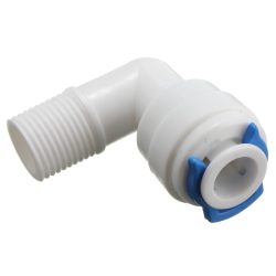 3 Pcs RO Membrane Housing Elbow Connector Suited for All RO Models-3/8 x 1/8"