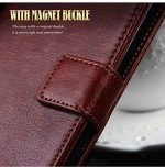 OO LALA JI Premium Vintage Leather Flip Cover Case for Vivo V21 - Image 4