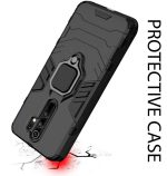 OO LALA JI-D5 Stand Poly Carbonate | Black Back Cover For Xiaomi Redmi 9 Prime - Image 3