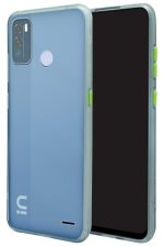 Silicone Smoke Back Cover Case for Micromax in 1b - Ice Blue