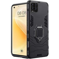OO LALA JI-D5 Stand Poly Carbonate | Black Back Cover For REALME 8 4G