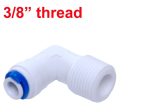 Vstec Plastic RO Pump 3/8 Male Elbow Connector 3/8-3/8 Thread for RO Water Filter Purifiers 3/8 Tube (Standard Size, White) -Set of 4 Pieces - Image 3