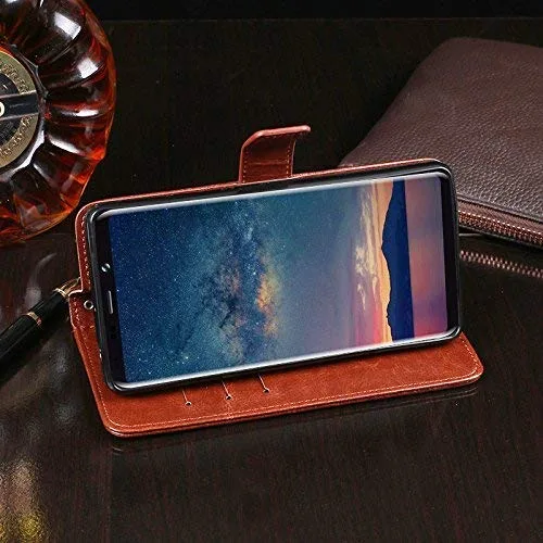 OO LALA JI Vintage Leather Flip Cover Case for Samsung J2 - Image 5