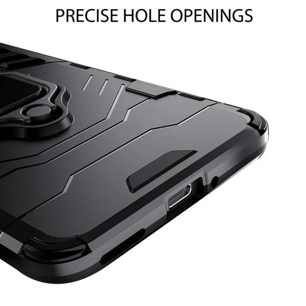 OO LALA JI-D5 Stand Poly Carbonate | Black Back Cover For OPPO A12 - Image 6