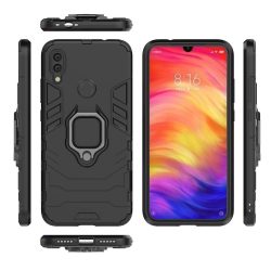 OO LALA JI-D5 Stand Poly Carbonate | Black Back Cover For Xiaomi Redmi 7A