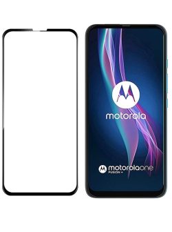 Black Tempered Glass for Moto One Fusion+