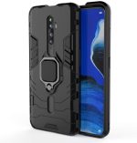 OO LALA JI-D5 Stand Poly Carbonate | Black Back Cover For OPPO RENO 2F