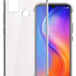 Vstec OO LALA JI Drop Tested Shock Proof Slim Mobile Cover (Soft & Flexible Shockproof Back Case with Cushioned Edges) for Tecno Spark 6 Air (Transparent)