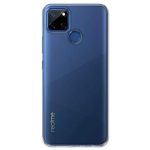 Vstec OO LALA JI Drop Tested Shock Proof Slim Mobile Cover (Soft & Flexible Shockproof Back Case with Cushioned Edges) for Realme C12 / Narzo 20 (Transparent)