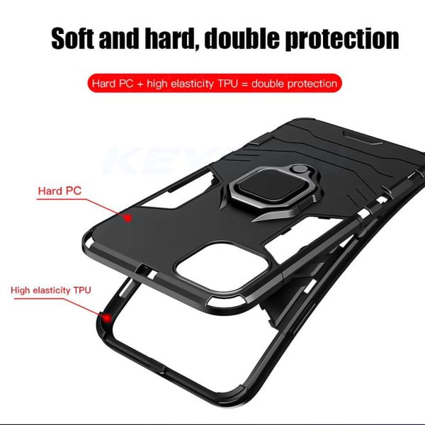 OO LALA JI-D5 Stand Poly Carbonate | Black Back Cover For VIVO Y20i - Image 2