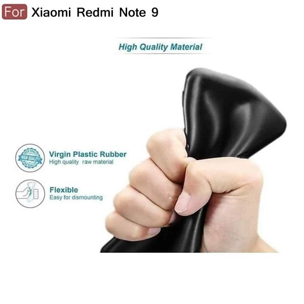OO LALA JI Black Back Cover for Xiaomi Redmi NOTE 9 - Image 5