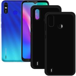 OO LALA JI Black Soft Silicone Case For TECNO Spark 6