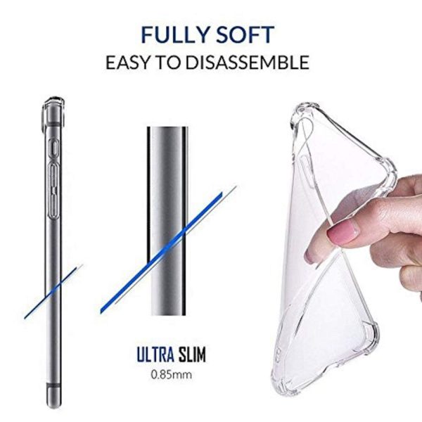 Redmi Note 3 - Soft Silicone Shockproof Bumper Case Back Cover in Transparent - Image 2