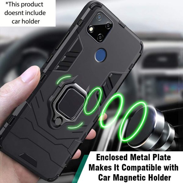 OO LALA JI-D5 Stand Poly Carbonate | Black Back Cover For Xiaomi Redmi 9 - Image 2