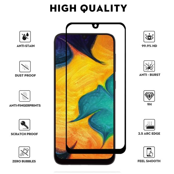 Black Tempered Glass for VIVO Y19 - Image 3