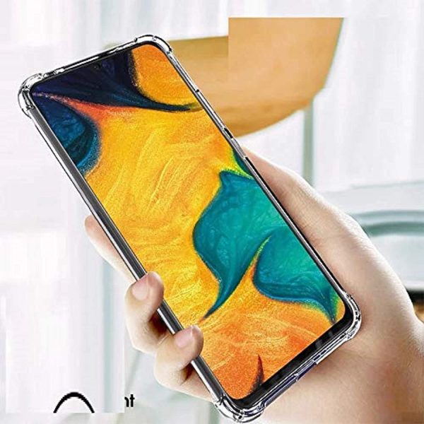Vstec OO LALA JI Drop Tested Shock Proof Slim Mobile Cover (Soft & Flexible Shockproof Back Case with Cushioned Edges) for Realme 7 / Narzo 20 Pro (Transparent)