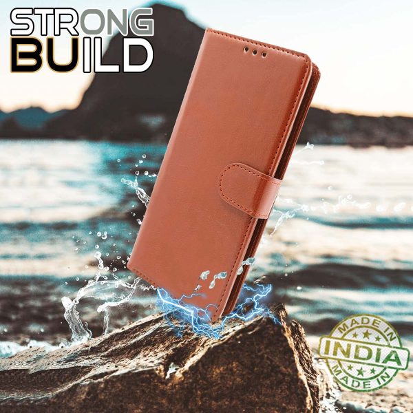 OO LALA JI Leather Magnetic Vintage Flip Wallet Case Cover for Vivo Y20 - Image 5