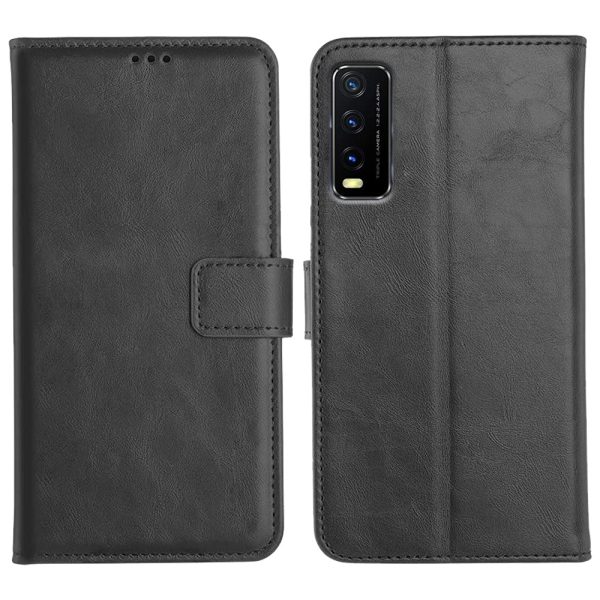 OO LALA JI Leather Magnetic Vintage Flip Wallet Case Cover for Vivo Y20 - Image 2