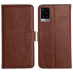 OO LALA JI Premium Vintage Leather Flip Cover Case for Vivo V20 - Image 2