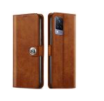 OO LALA JI Premium Vintage Leather Flip Cover Case for Vivo V21 5G - Image 2