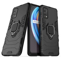 OO LALA JI-D5 Stand Poly Carbonate | Black Back Cover For REALME 7 PRO